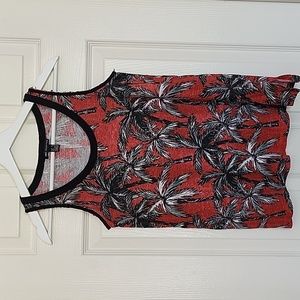 Mango XS Palm Tree Print Tank Top